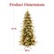 Best Choice Products Pre-Lit Artificial Flocked Slim Aspen Noble Fir Christmas Tree w/ Branch Tips, LED Lights